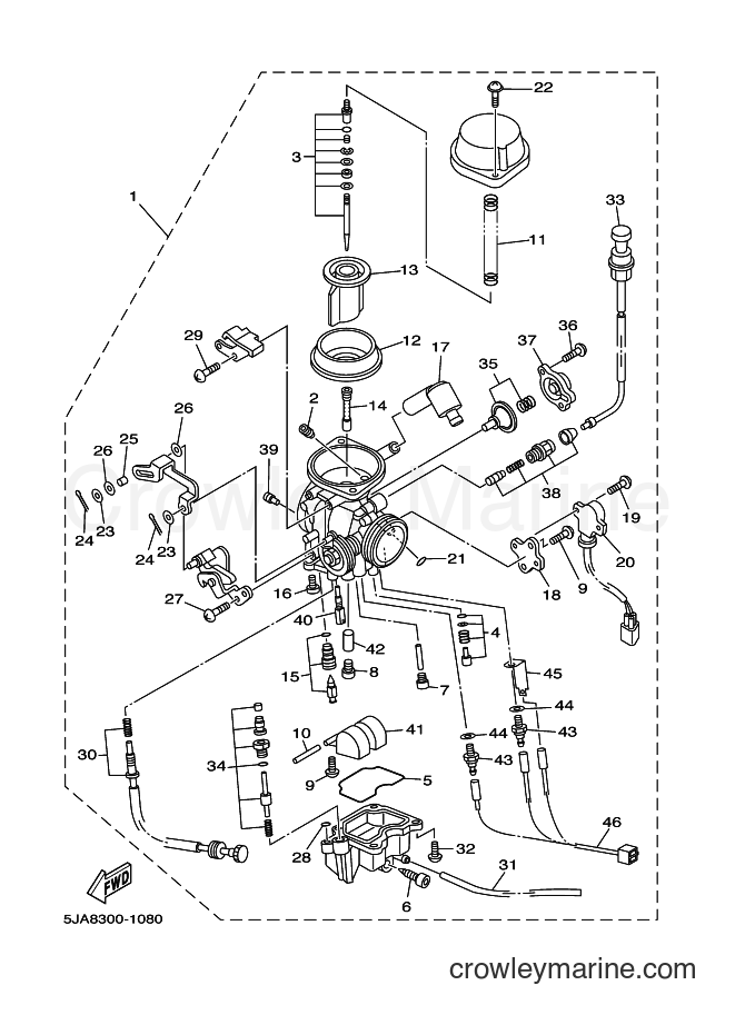 2002 Cruiser XV1600A - XV1600A (5JAA) [100] - CARBURETOR
