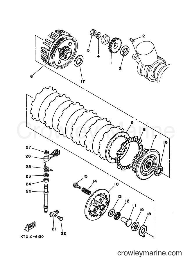 1990 Dirt Bike TDR250 - TDR250 (3NR2) [010] - CLUTCH