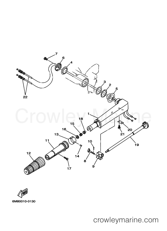 Yamaha Motors 6D (6M90) [040] - STEERING
