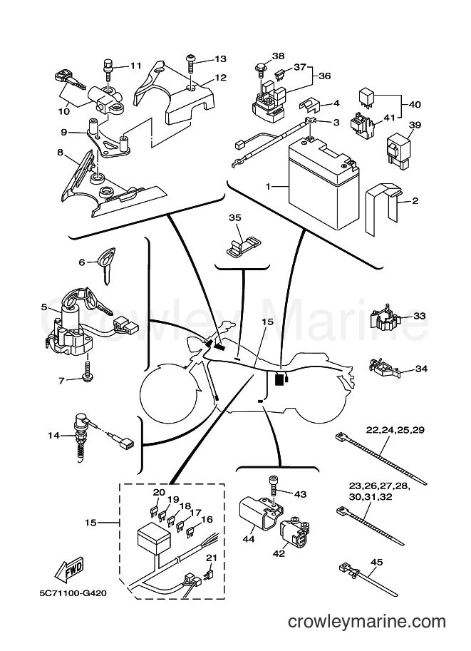 Yamaha Motors XV1900CU (29PC) [010] - ELECTRICAL 2