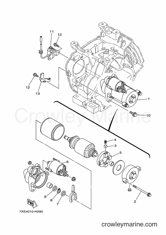 Yamaha Motors YS1390AR (7BB4) [010] - STARTING MOTOR