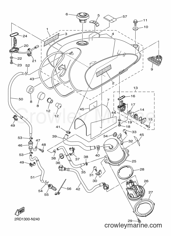 2014 Street Bike SR400 - SR400 (2RD1) [010] - FUEL TANK