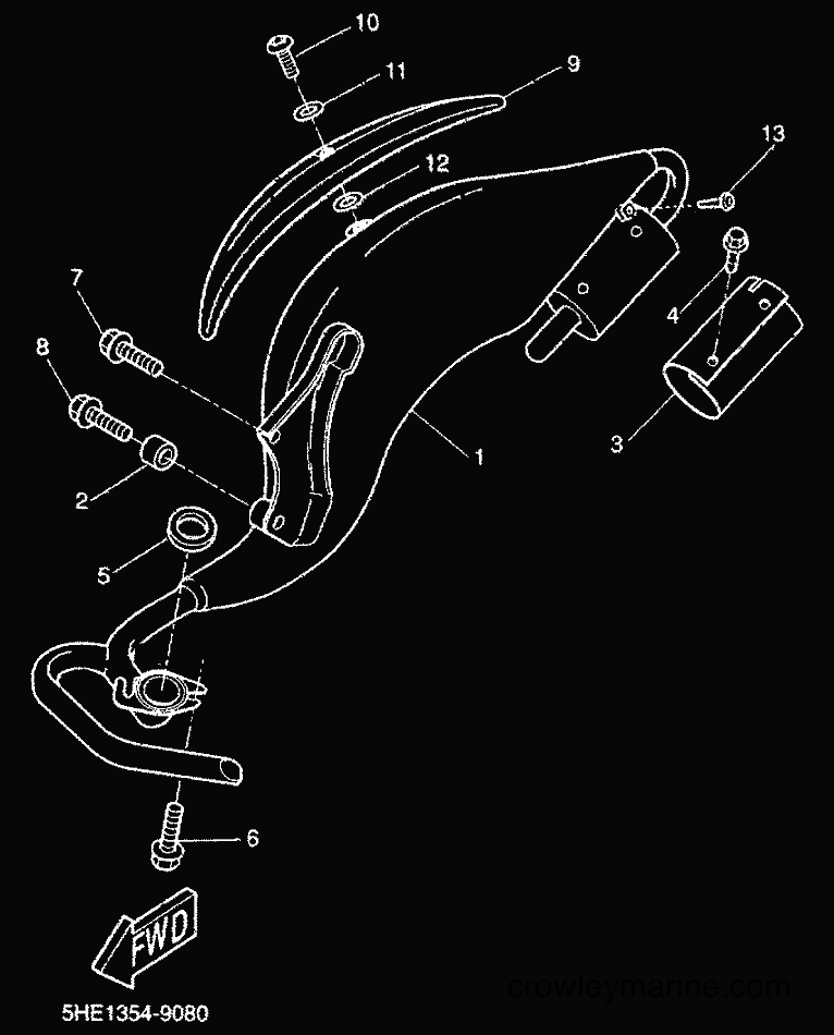 2000 Scooter YQ50 - YQ50 (5HEG) [010] - EXHAUST