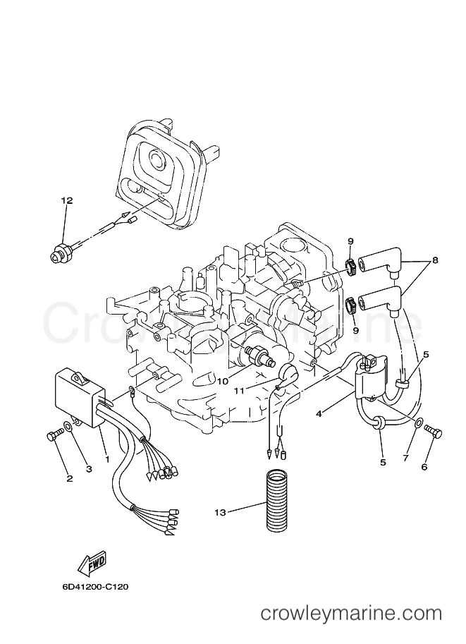 Yamaha Motors F15BML (6D43) [020] - ELECTRICAL 1