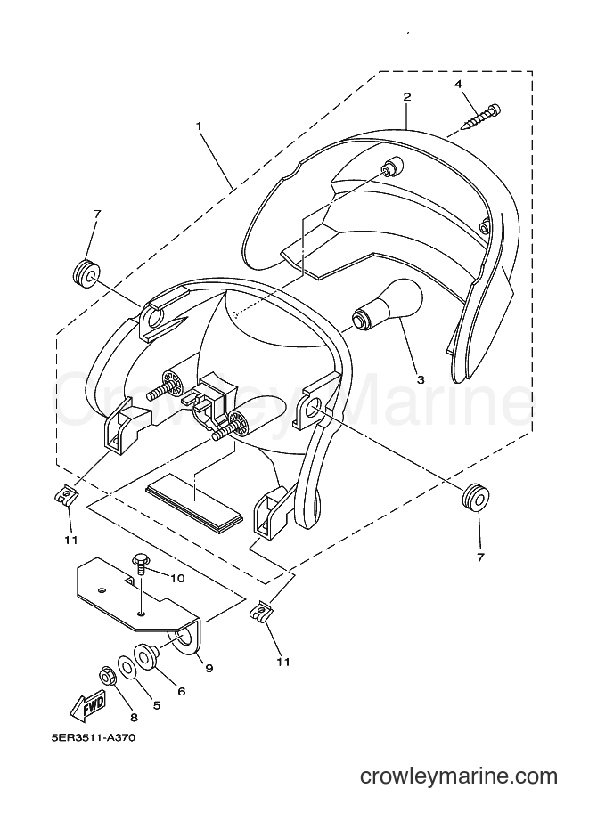 2002 Scooter T105SE - T105SE (5ER3) [010] - TAILLIGHT