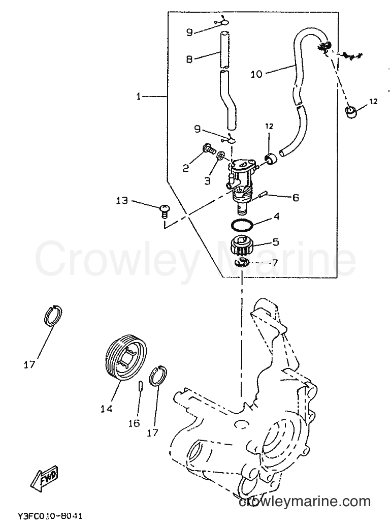1994 Scooter CW50 - CW50 (3WV4) [999] - OIL PUMP