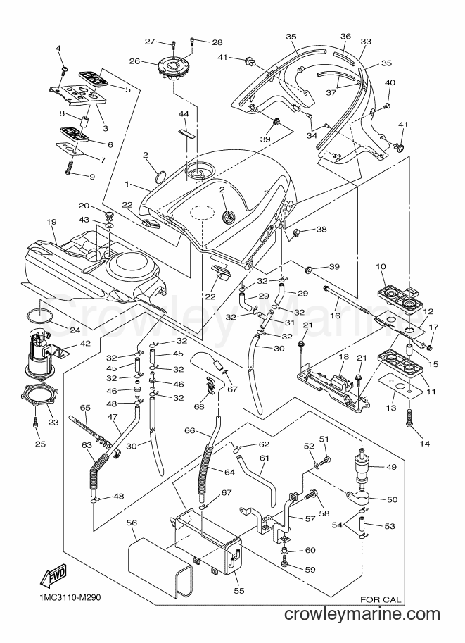 2014 Sport Bike FJR1300A - FJR1300A (1MCD) [010] - FUEL TANK