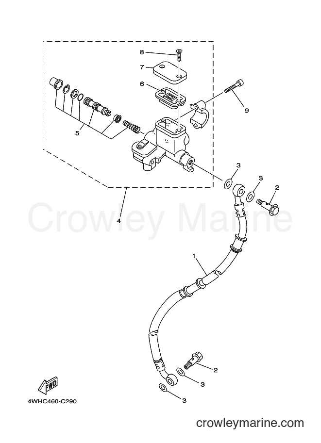 2003 Street Bike V110E - V110E (4WHC) [010] - FRONT MASTER CYLINDER