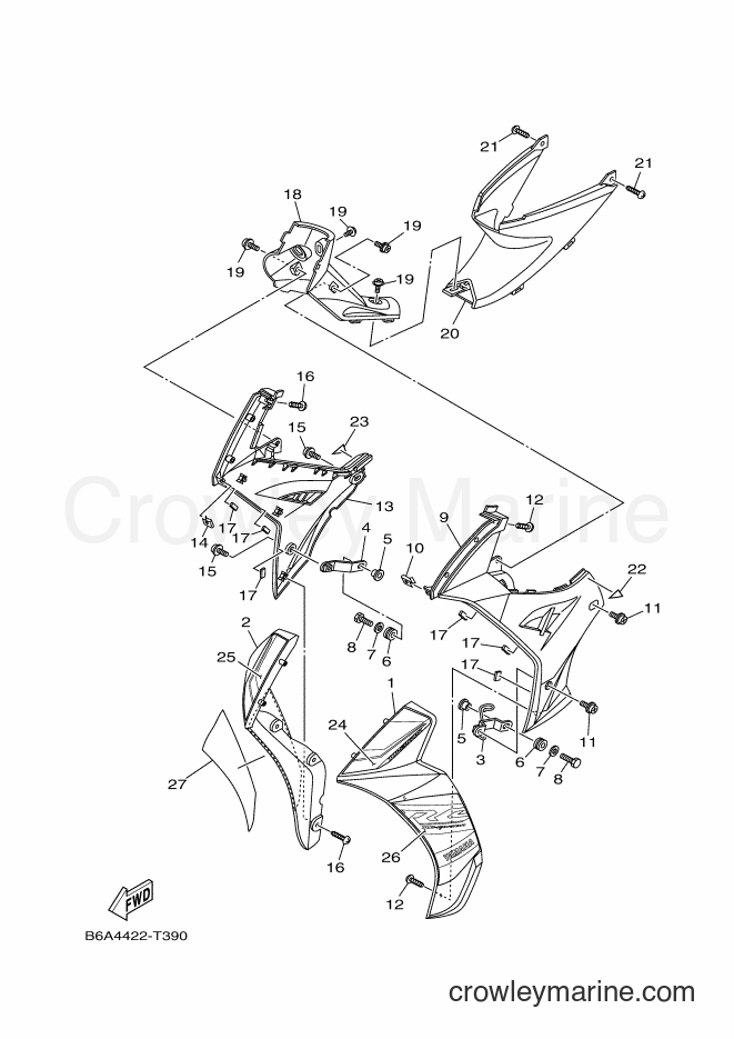 2018 Scooter T110LEC - T110LEC (B6A6) [010] - LEG SHIELD 2
