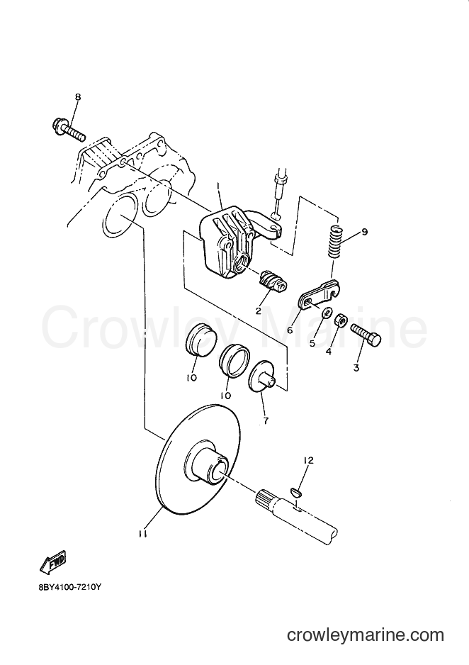 1998 Snowmobile ET410TR - ET410TR (8BY5) [030] - BRAKE