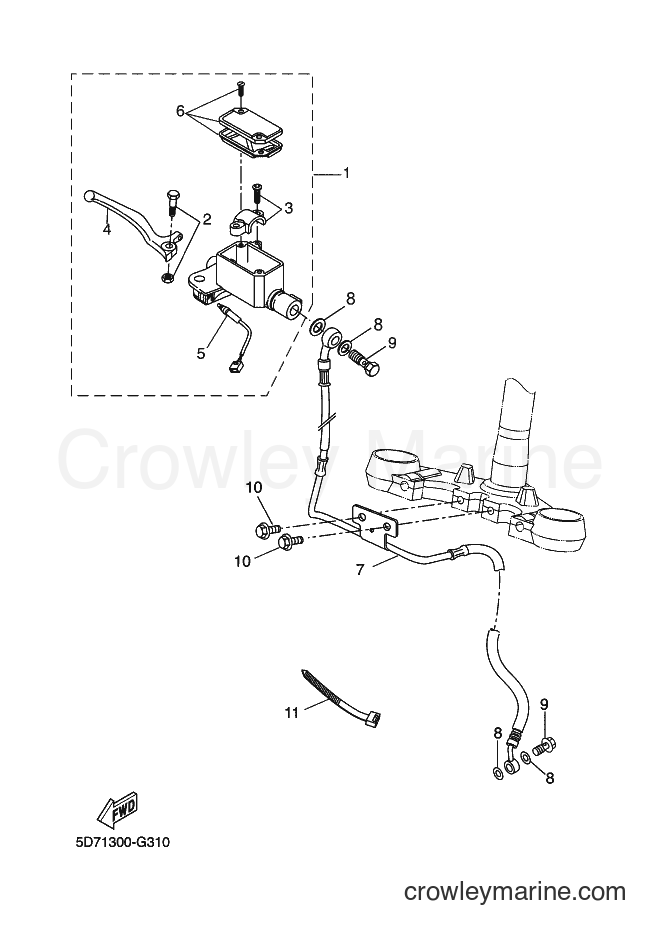 2008 Sport Bike YZF-R125 - YZF-R125 (5D71) [080] - FRONT MASTER CYLINDER