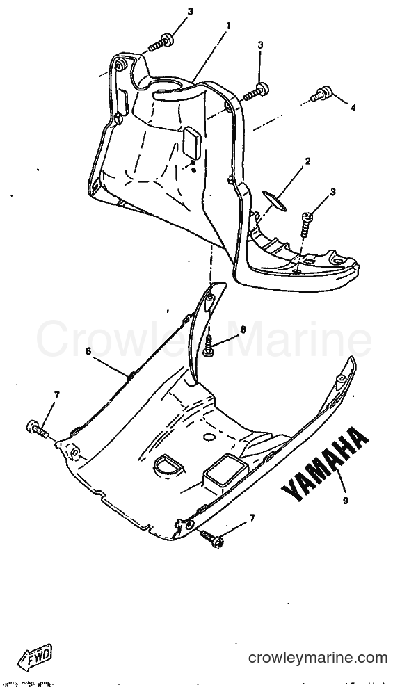 1998 Scooter CW50RSX - CW50RSX (4YC3) [999] - LEG SHIELD
