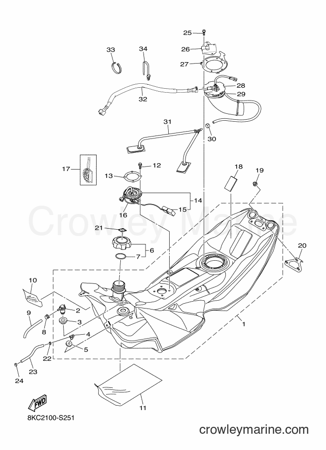 2017 Snowmobile SRS10MS62 - SRS10MS62 (8KC2) [010] - FUEL TANK