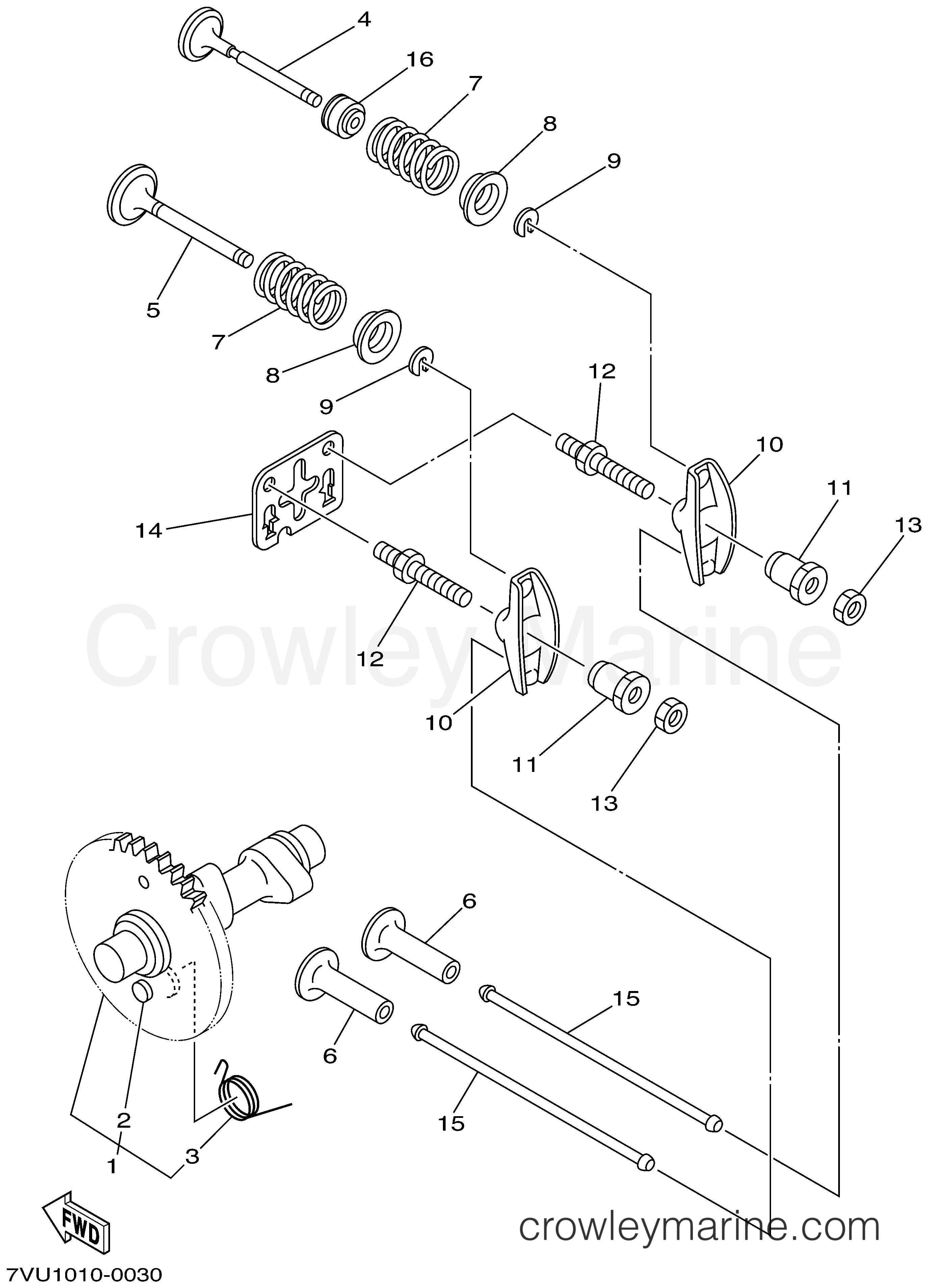 Yamaha Motors EF2800IC - CAMSHAFT VALVE