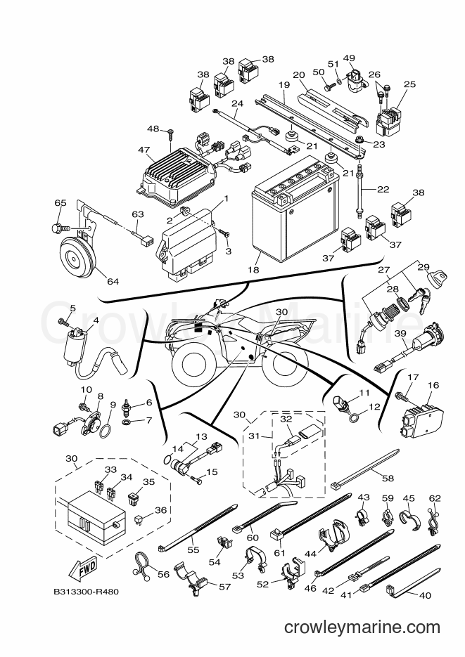 2016 ATV YFM700FWAD - YFM700FWAD (B317) [010] - ELECTRICAL 1