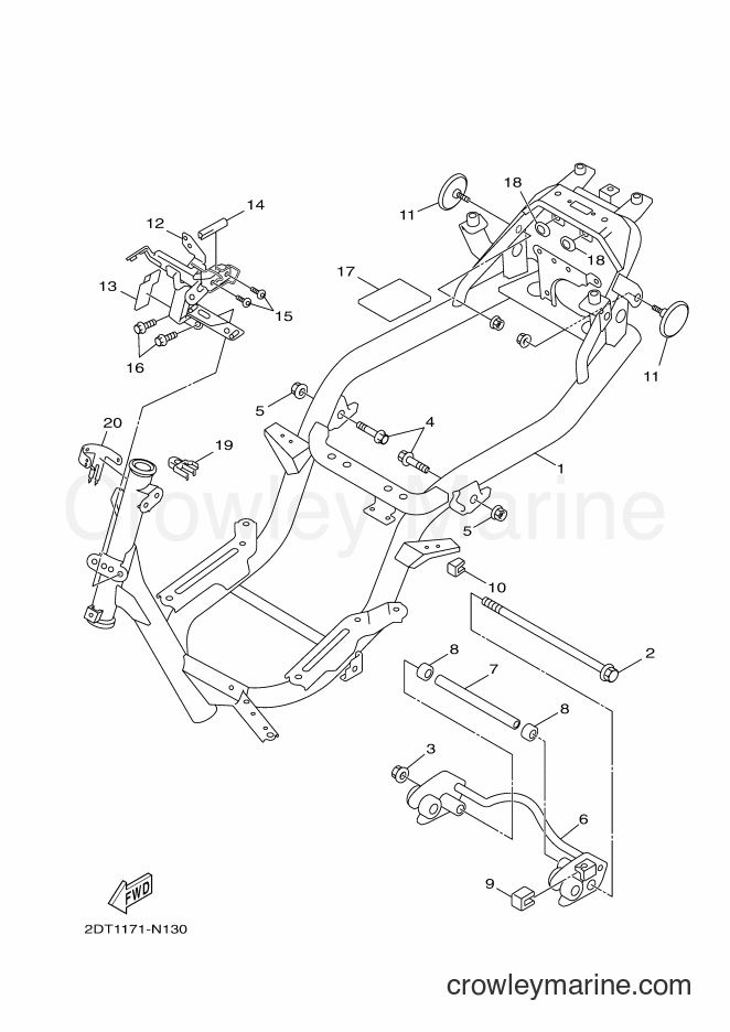 2014 Scooter YW50FX - YW50FX (2DT1) [010] - FRAME