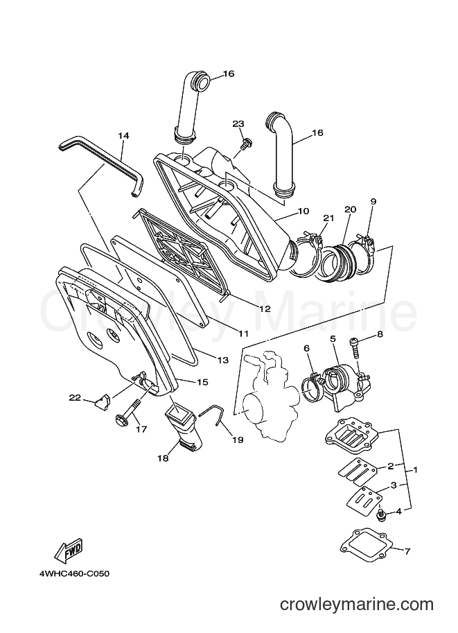 2004 Street Bike V110E - V110E (4WHE) [010] - INTAKE