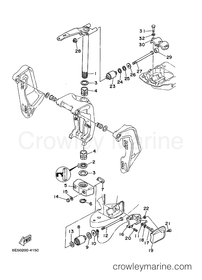 Yamaha Motors 140B (6F30) [050] - BRACKET 2