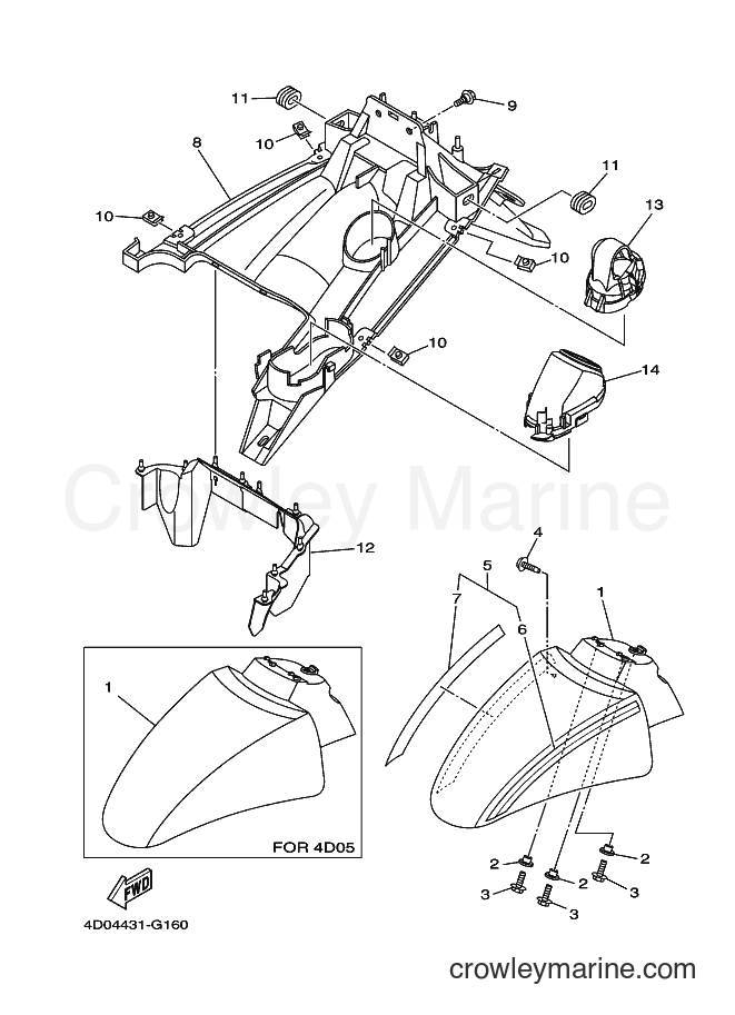 Yamaha Motors AF115S (4D05) [010] - FENDER
