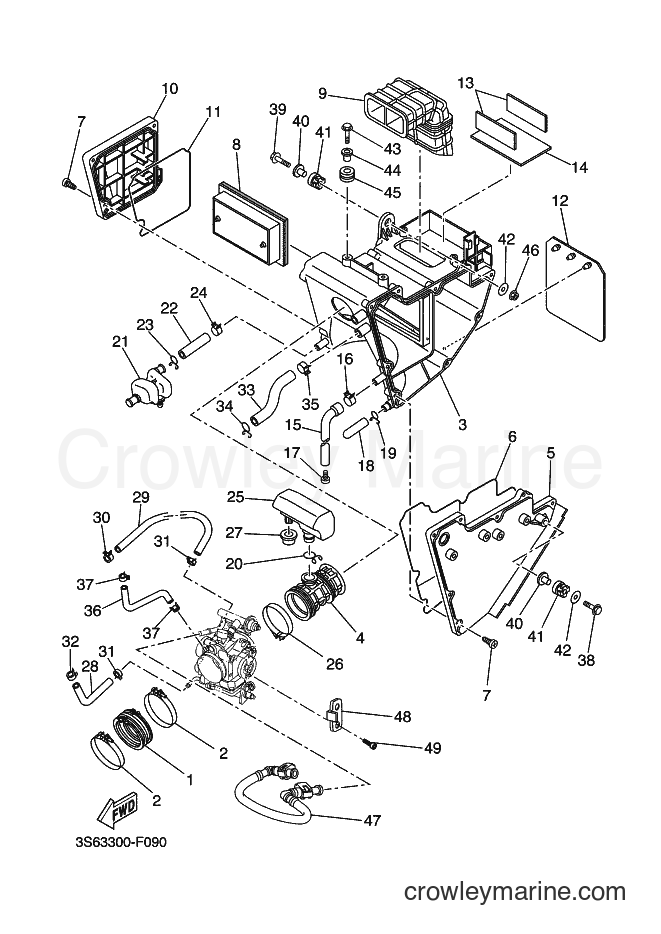 2007 Dirt Bike XT660R - XT660R (3S63) [050] - INTAKE