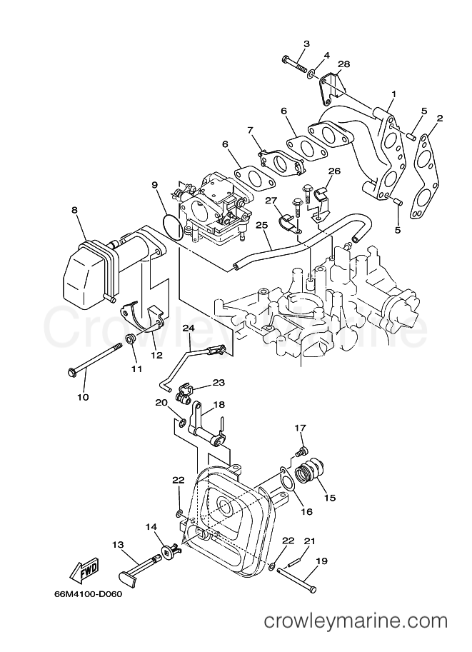 Yamaha Motors F15PLHD (69A4) [060] - INTAKE