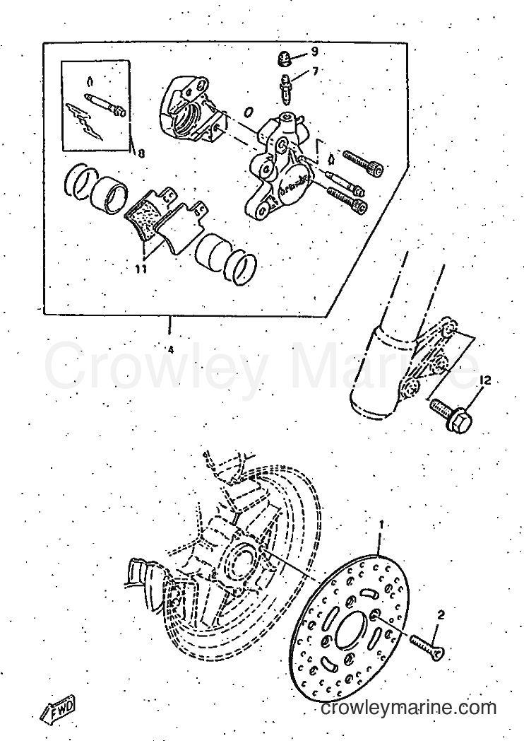 1997 Scooter CW50RS - CW50RS (4TDD) [999] - FRONT BRAKE CALIPER