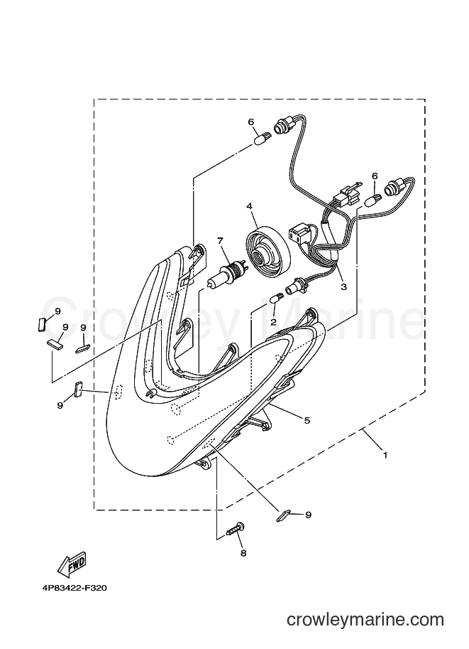 Yamaha Motors AL115C (4P82) [010] - HEADLIGHT