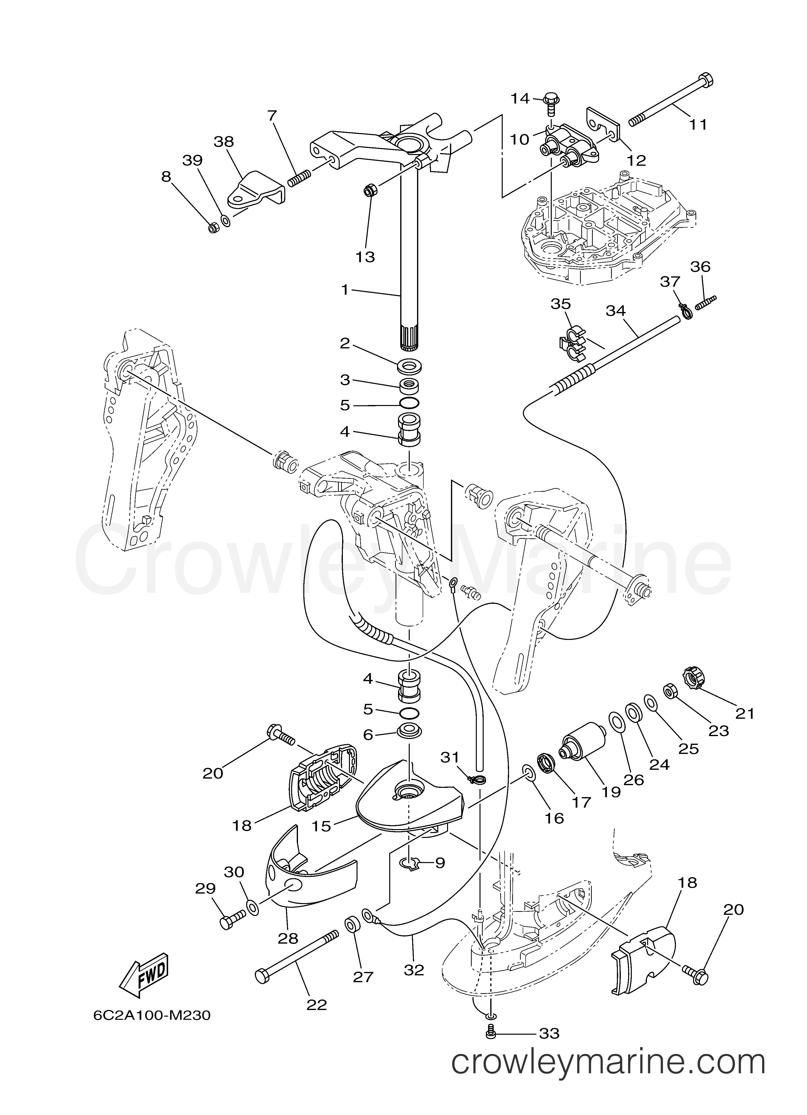 Yamaha Motors T60LB - BRACKET 2