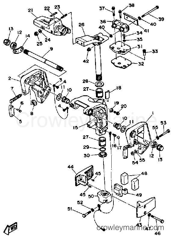 Yamaha Motors 25ELRP - BRACKET 1