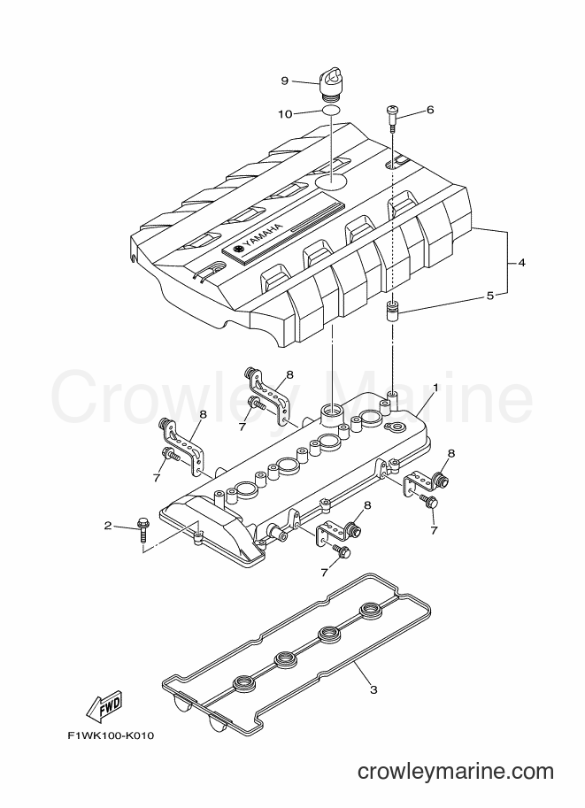 Yamaha Motors FA1800-L (F2S6) [010] - CYLINDER 1