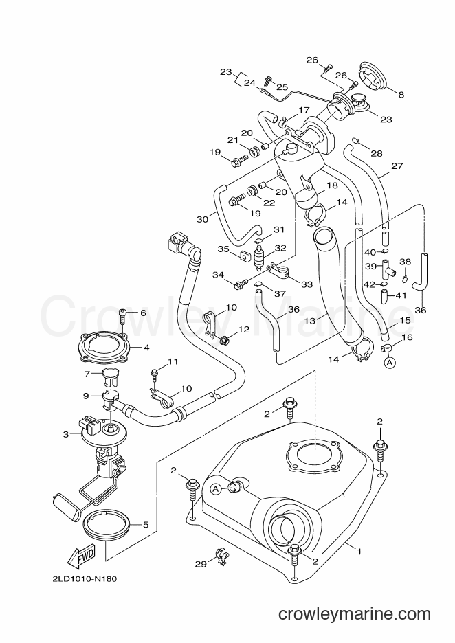 2014 Scooter XC125R - XC125R (2PE1) [010] - FUEL TANK