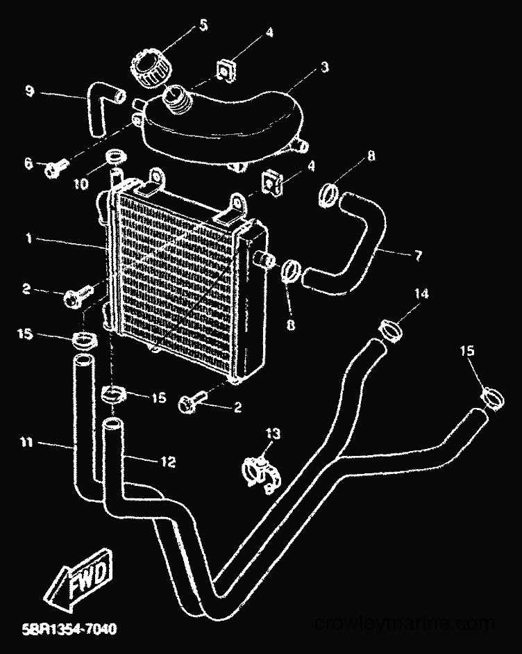 2000 Scooter YQ50 - YQ50 (5HEK) [010] - RADIATOR & HOSE
