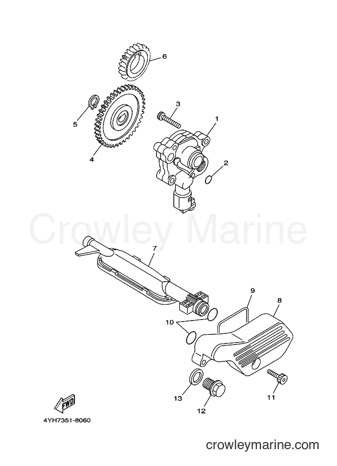 2001 Cruiser XV535 - XV535 (4YHE) [110] - OIL PUMP