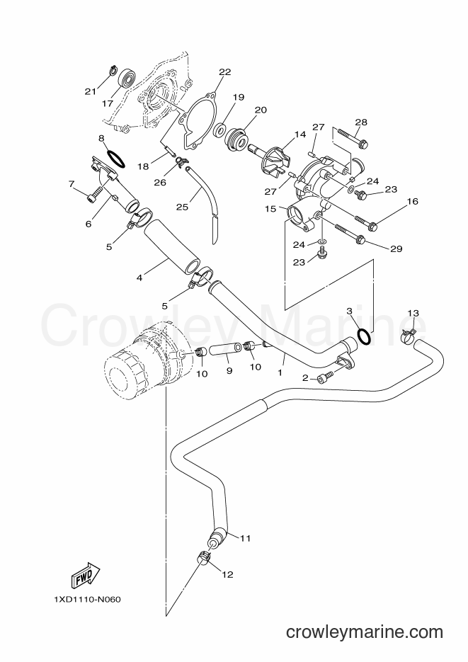 Yamaha Motors YXC700E (B85E) [010] - WATER PUMP