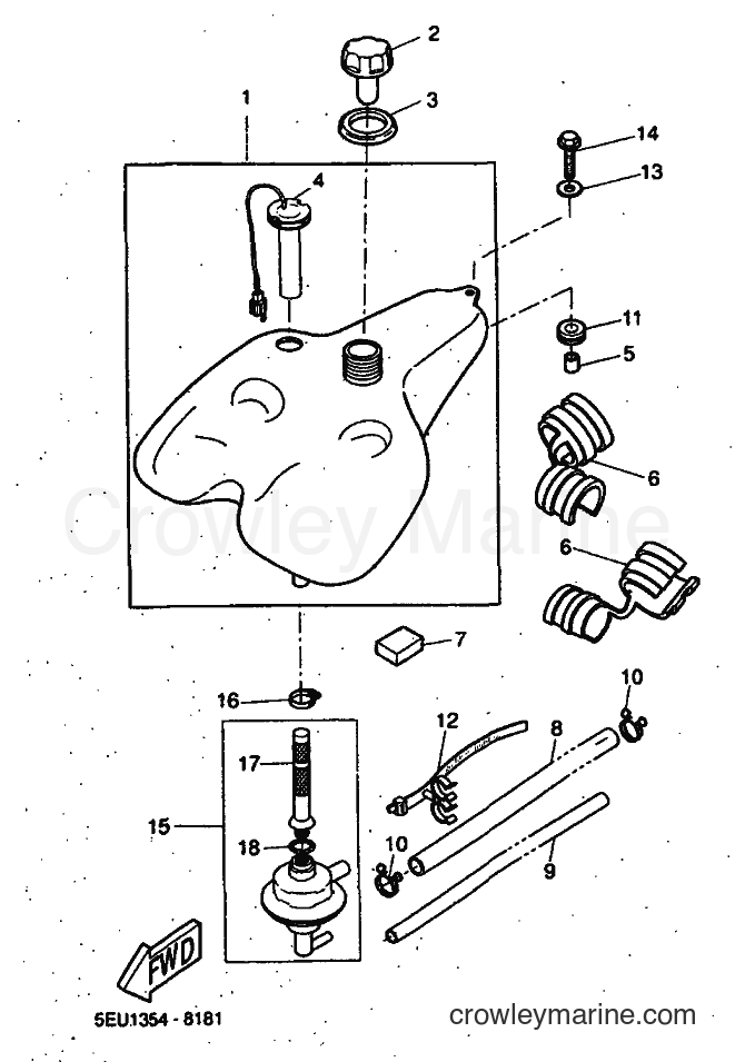 1999 Scooter YH50 - YH50 (5FV1) [010] - FUEL TANK