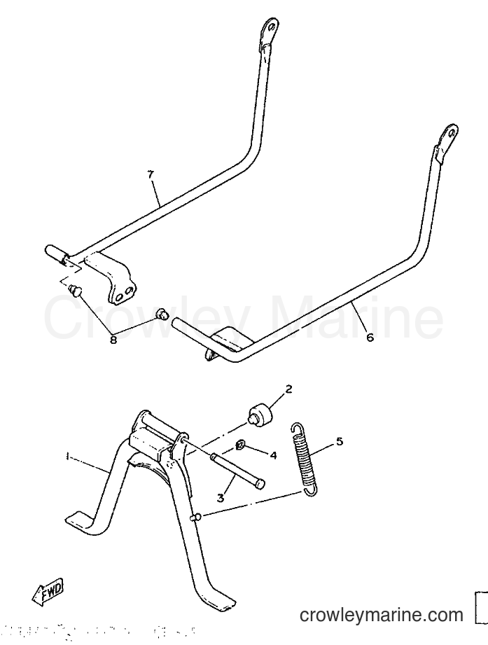 1986 Scooter ME50 - ME50 (1TM) [999] - CABALLETE-APOYAPIES