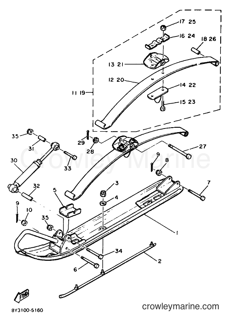 1987 Snowmobile ET340L - ET340L (82T) [999] - SKI