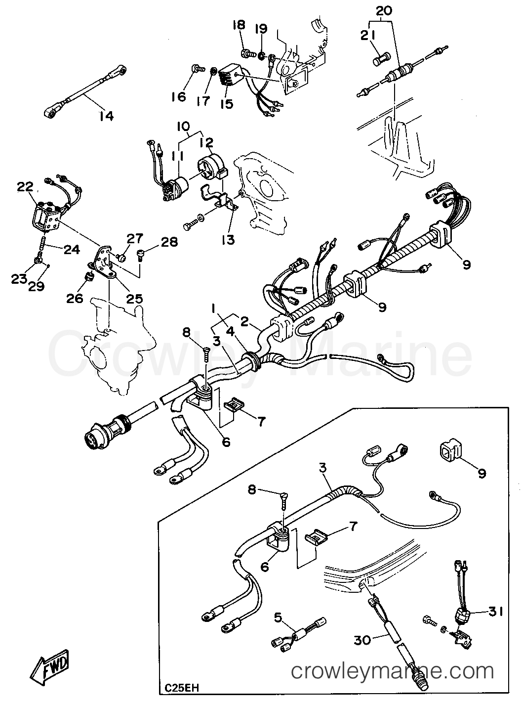 Yamaha Motors C25MLHT - ELECTRICAL 2 (EH ER)