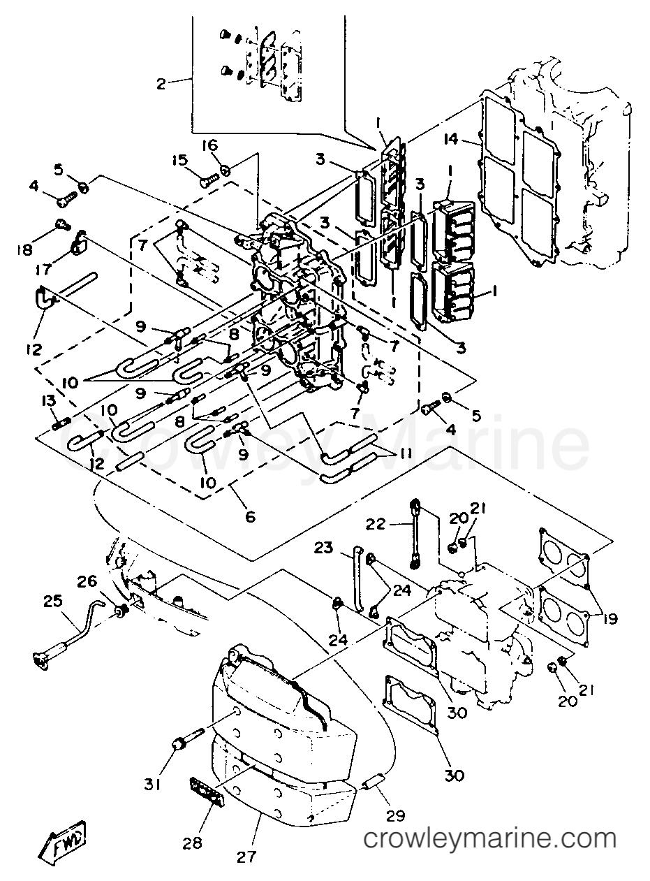 Yamaha Motors P115TLRR - INTAKE