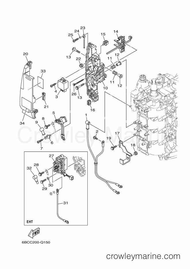 Yamaha Motors F75CEHDL (6BCC) [020] - ELECTRICAL 2