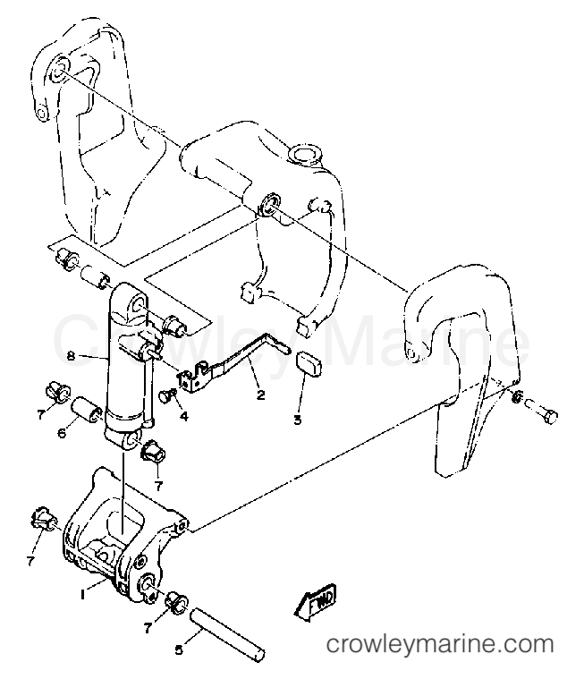 Yamaha Motors CV85ELF - BRACKET 2