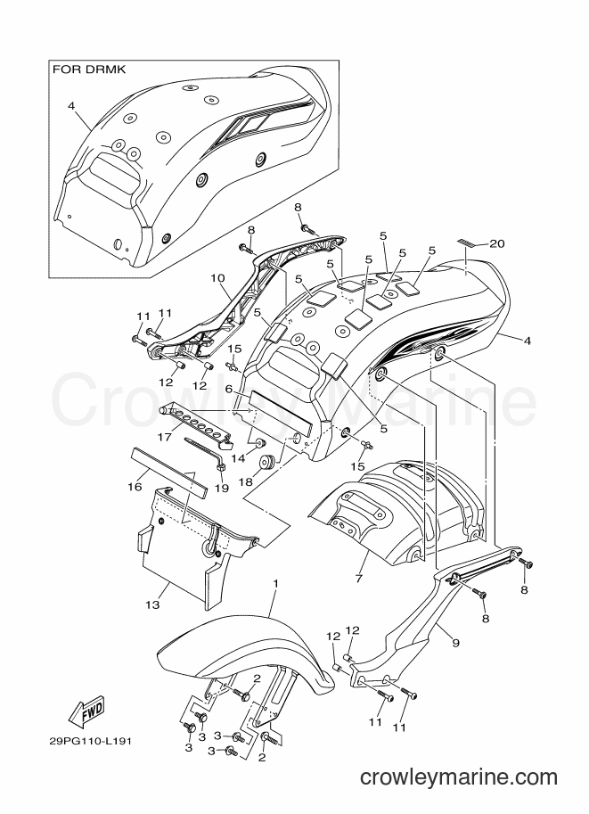 Yamaha Motors XV1900CU (29PM) [010] - FENDER