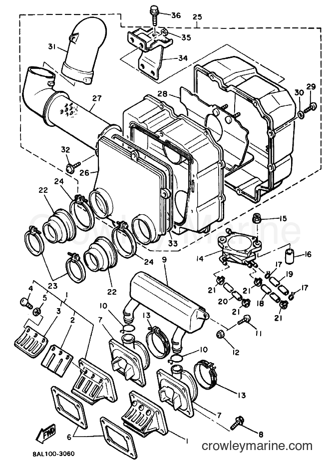 Yamaha Motors PZ480 (8BF2) [999] - INTAKE