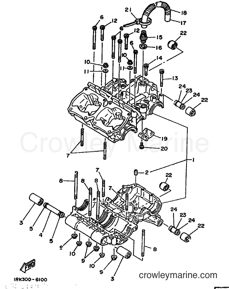 1987 Street Bike TZ250 - TZ250 (2KM) [999] - CRANKCASE