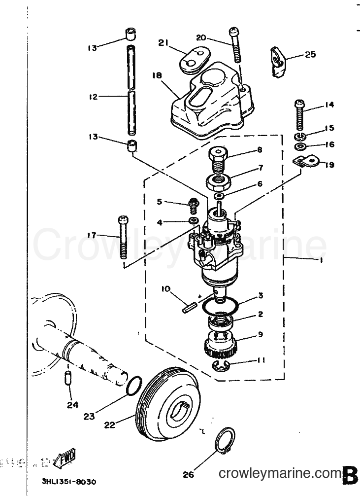1988 Scooter DT50R - DT50R (3HL2) [999] - OIL PUMP