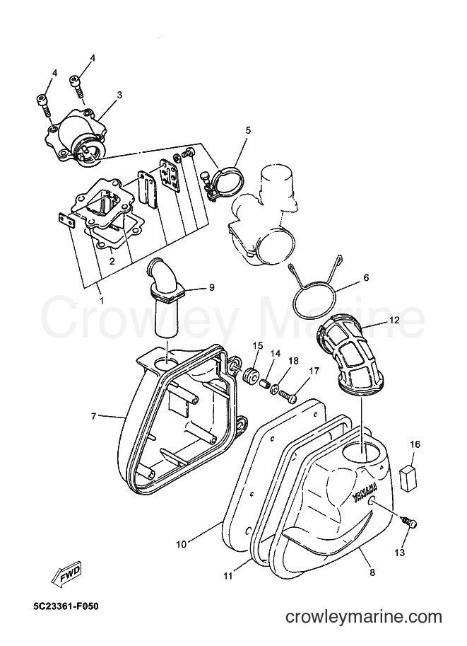 Yamaha Motors YN50 (5C23) [010] - INTAKE