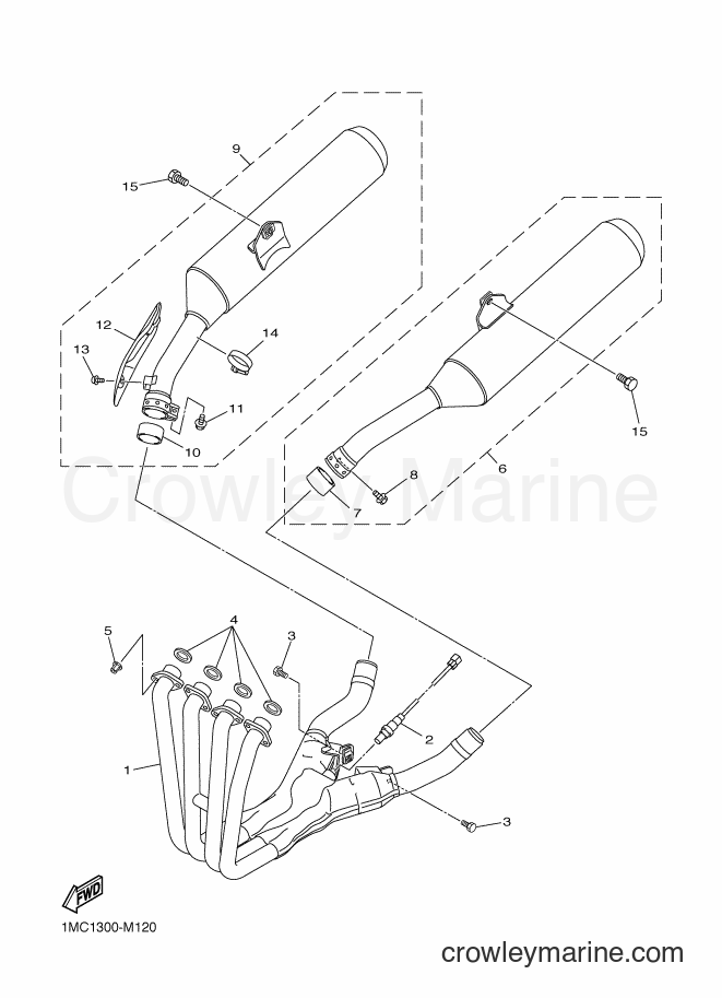 2014 Sport Bike FJR1300A - FJR1300A (1MCE) [010] - EXHAUST