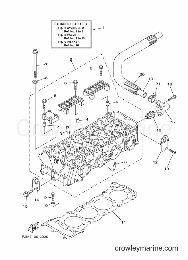 Yamaha Motors VX1800 (F2MA) [020] - CYLINDER 2