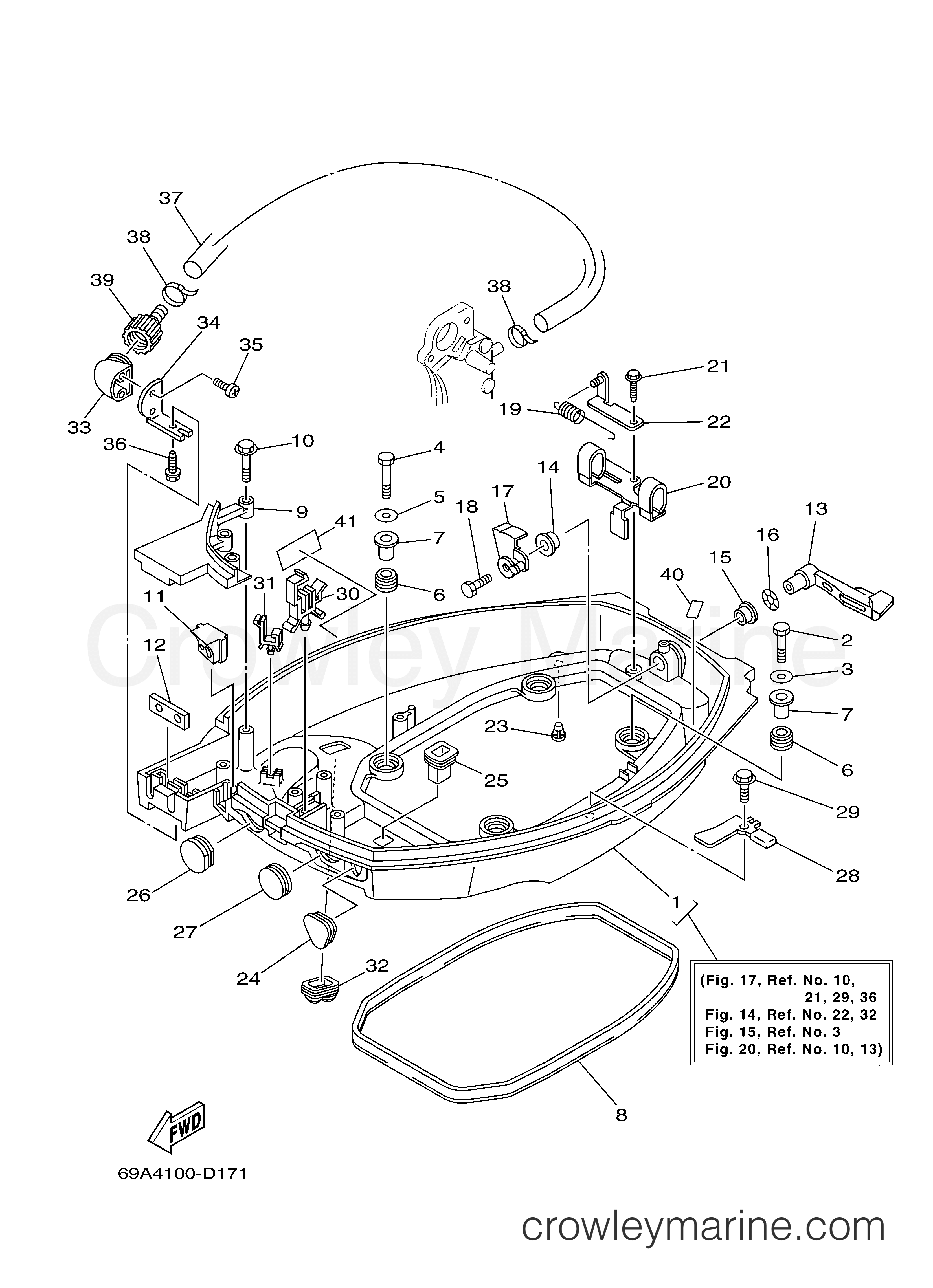 Yamaha Motors F15PLH - BOTTOM COWLING