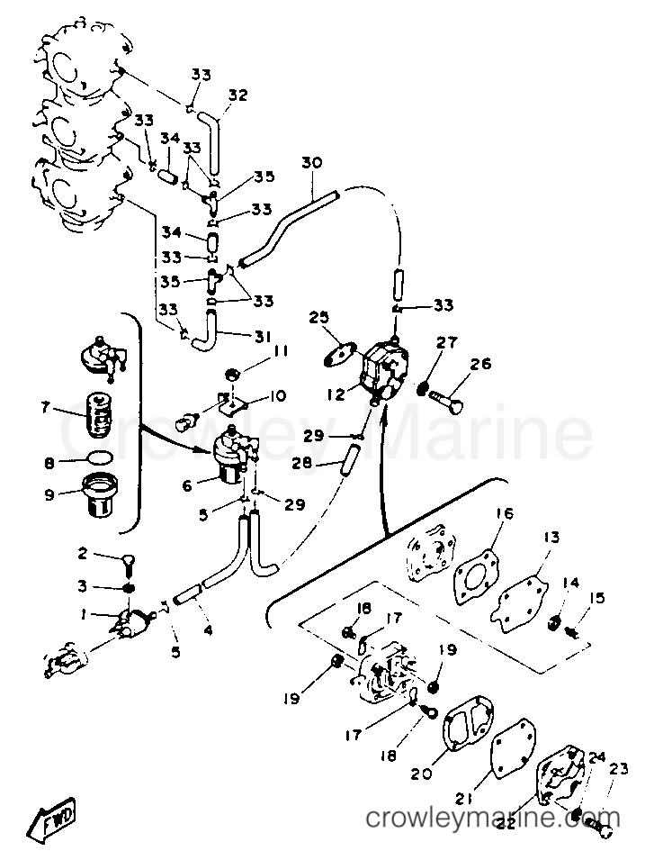 Yamaha Motors 90TJRR - FUEL SYSTEM